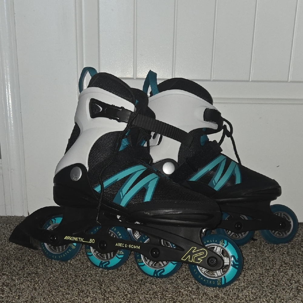 Women's K2 Rollerblades - Black and Teal